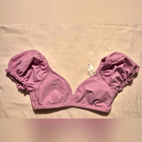 Cupshe women's size Medium purple swim top, EUC - Picture 1 of 8